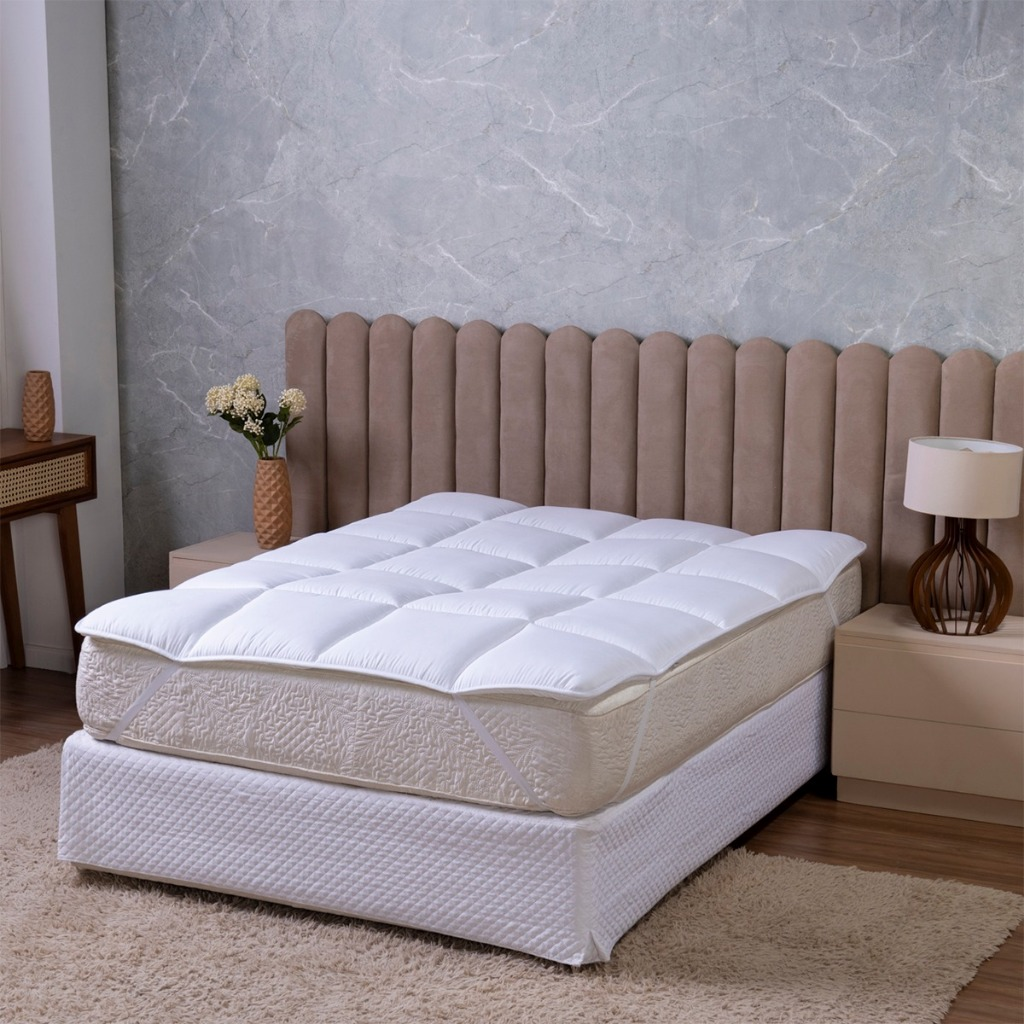 Protetor De Colchão Pillow Top Cama Box e Normal Casal Queen King