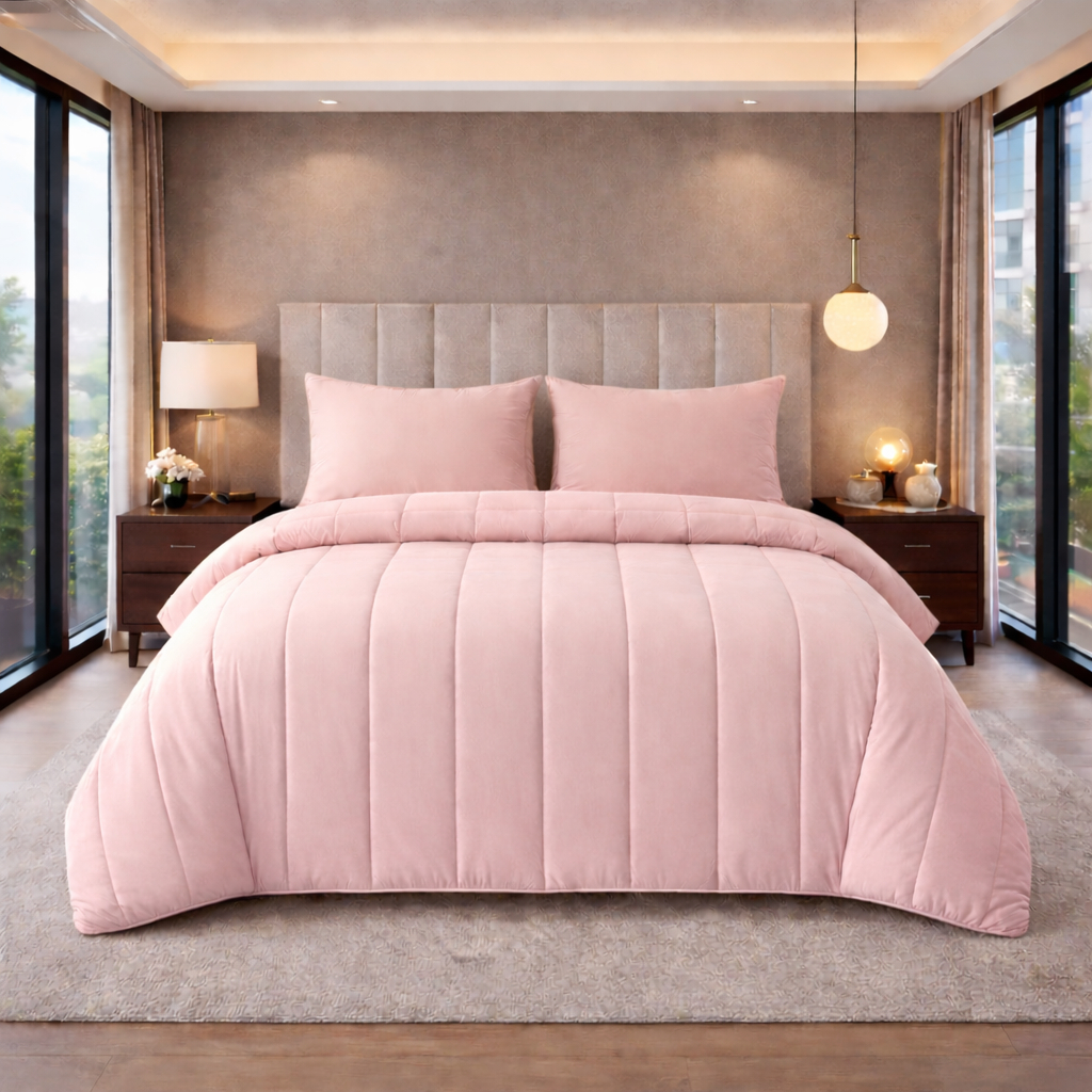 Cobre Leito Liso Matelado Queen Leal 3 Peças