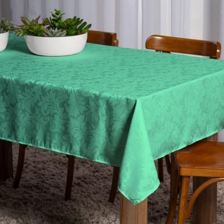 Toalha De Mesa 6 Lugares Jacquard Premium