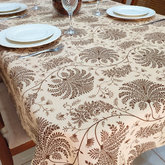Toalha de Mesa Retangular 6 Lugares Linhão Estampado 2,20m X 1,40m Sala/Jantar