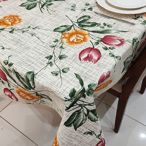 Toalha de Mesa Retangular 6 Lugares Linhão Estampado 2,20m X 1,40m Sala/Jantar