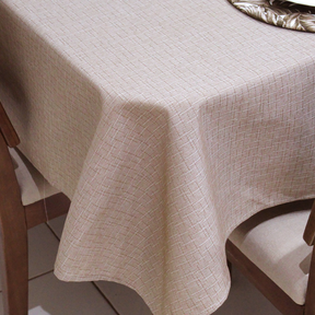 Toalha de Mesa Retangular 6 Lugares Linhão Estampado 2,20m X 1,40m Sala/Jantar
