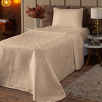 Kit Colcha Cobre Leito Solteiro p/ Cama Box e Fronha 02 pçs