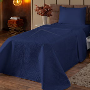 Kit Colcha Cobre Leito Solteiro p/ Cama Box e Fronha 02 pçs