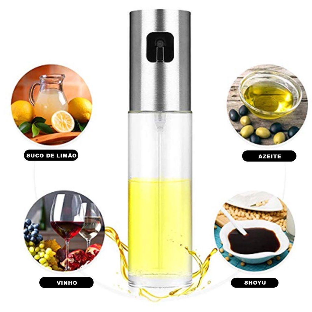 Spray Borrifador Azeite Vinagre Vidro 100ml