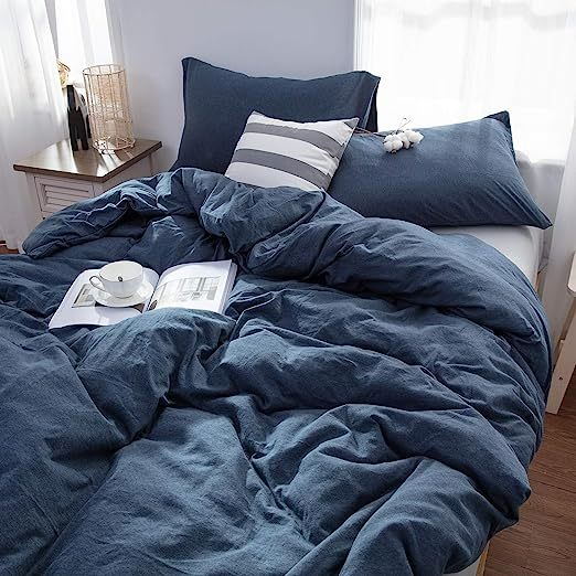 Capa Edredom Duvet Casal Padrao Lisa com Ziper 400 Fios Confort Promoção