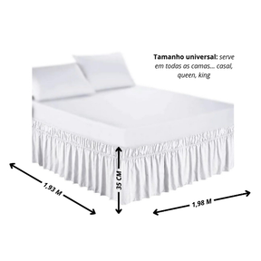 Saia Para Cama Box Tamanho Universal (Casal, Queen e King)