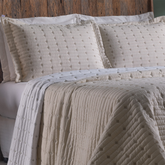 Kit Cobre Leito Casal Padrão 3 Pçs Decor Bordado Sofisticado