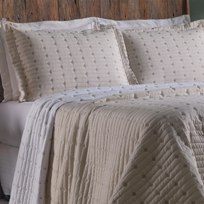 Kit Cobre Leito Casal Padrão 3 Pçs Decor Bordado Sofisticado