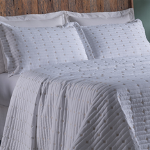 Kit Cobre Leito Casal Padrão 3 Pçs Decor Bordado Sofisticado