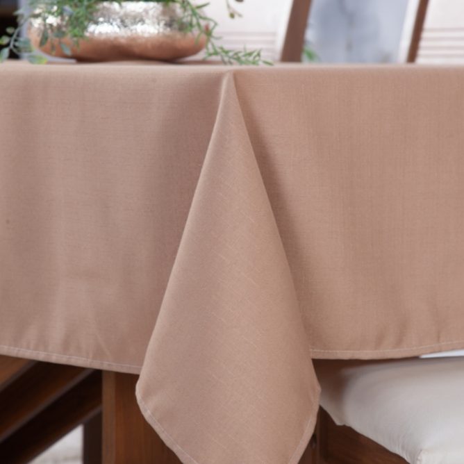 Toalha De Mesa Luxo 6 Lugares Linho Rústico E Minimalista