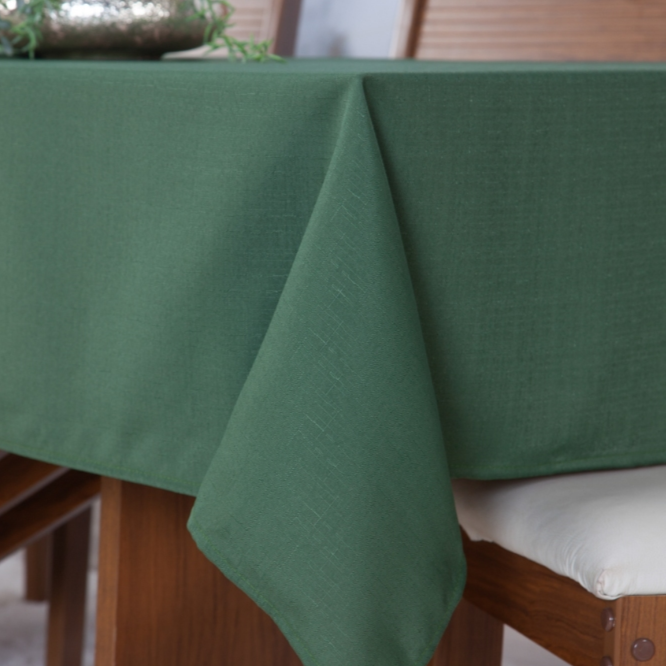 Toalha De Mesa Luxo 6 Lugares Linho Rústico E Minimalista