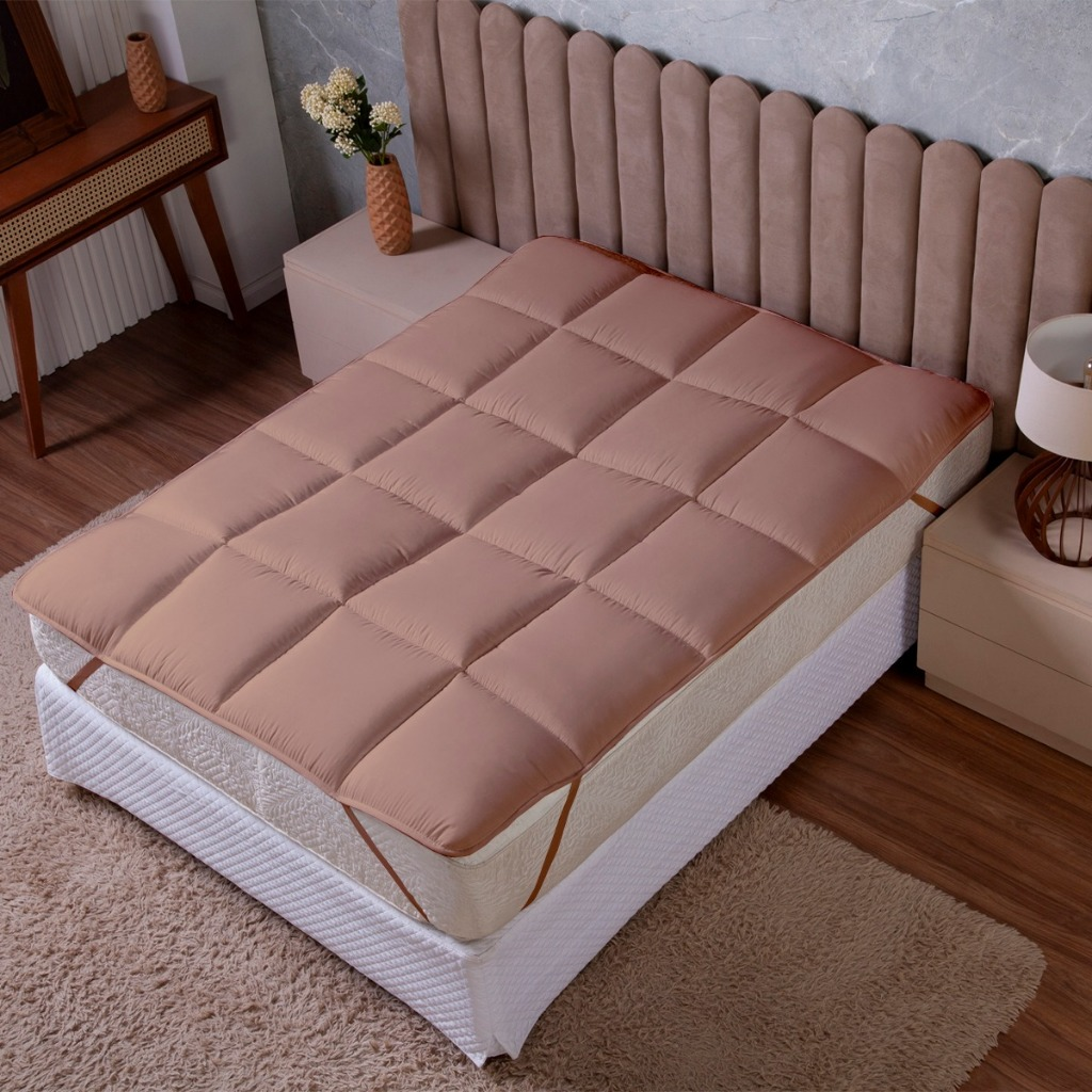 Protetor De Colchão Top Soft Lux Cama Box e Normal Casal Queen King