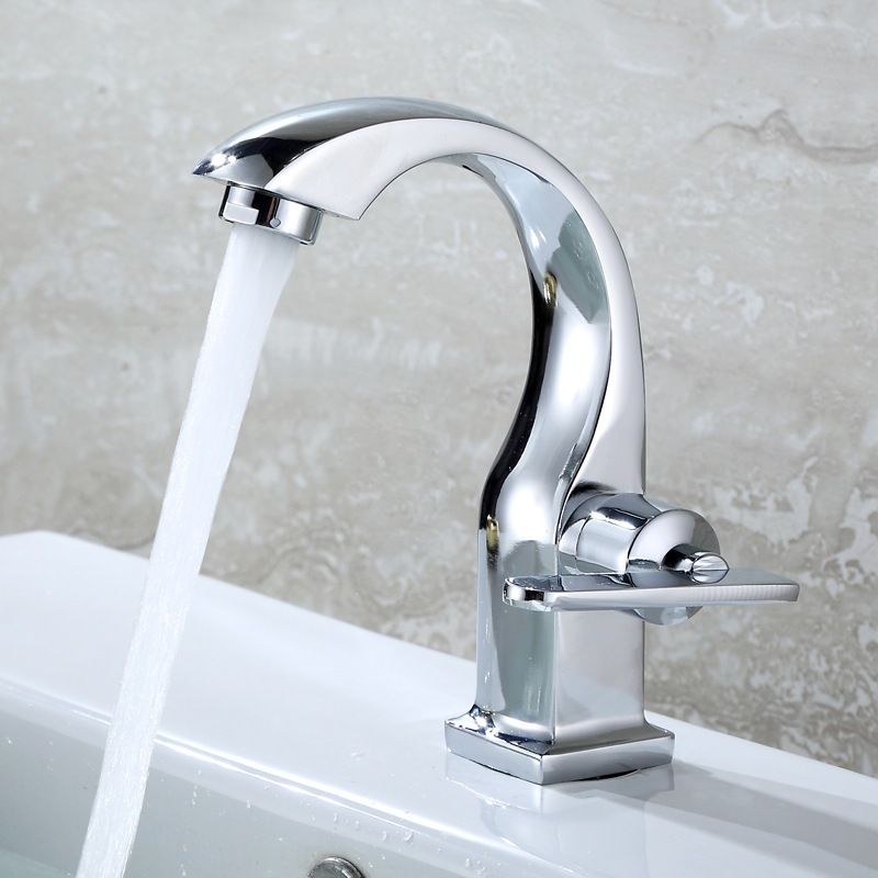 Torneira Banheiro bancada aço inox 304 Moderna Cuba Lavabo luxo Metal Brilhante
