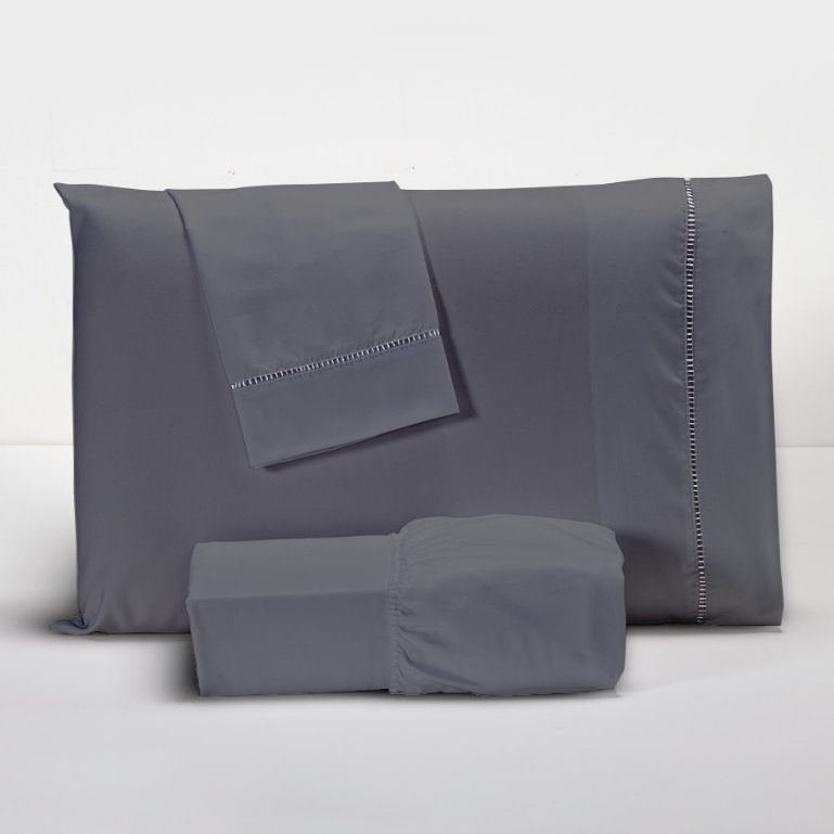 Jogo de Lençol Com 02 e 03 Peças 400 Fios Com Ponto Palito Na Fronha