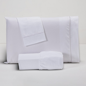 Jogo de Lençol Com 02 e 03 Peças 400 Fios Com Ponto Palito Na Fronha