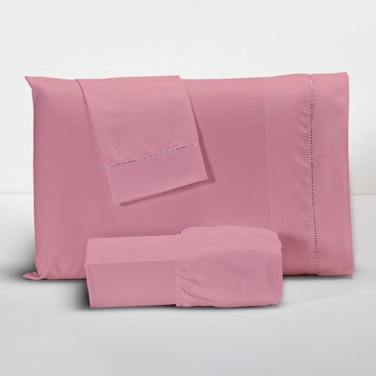 Jogo de Lençol Com 02 e 03 Peças 400 Fios Com Ponto Palito Na Fronha