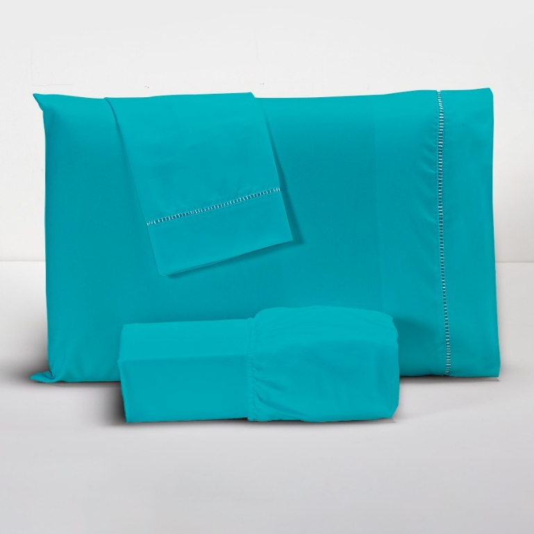 Jogo de Lençol Com 02 e 03 Peças 400 Fios Com Ponto Palito Na Fronha