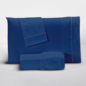 Jogo de Lençol Com 02 e 03 Peças 400 Fios Com Ponto Palito Na Fronha