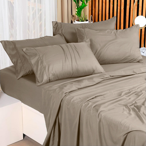 Lençol de Cobrir com Alta Qualidade e Fronhas em Detalhe Ponto Palito-3PCS