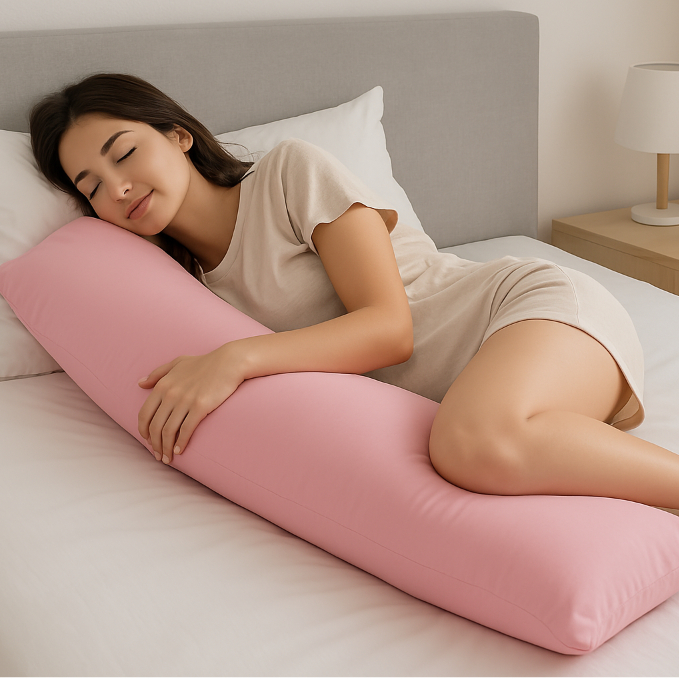 Capa Travesseiro Xuxão Fronha Avulsa Para Travesseiro De Corpo 1,30x40cm Micropercal 400 fios Toque Macio