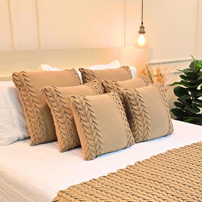 Capa de Almofada Tricot Decorativa Sofá Cama Aconchego Home Decor 45x45cm