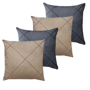 Kit Manta + Capas de Almofada Sued Drapeada Manta Grande 2,40 X 1,70 m Decoração Sala Sofá