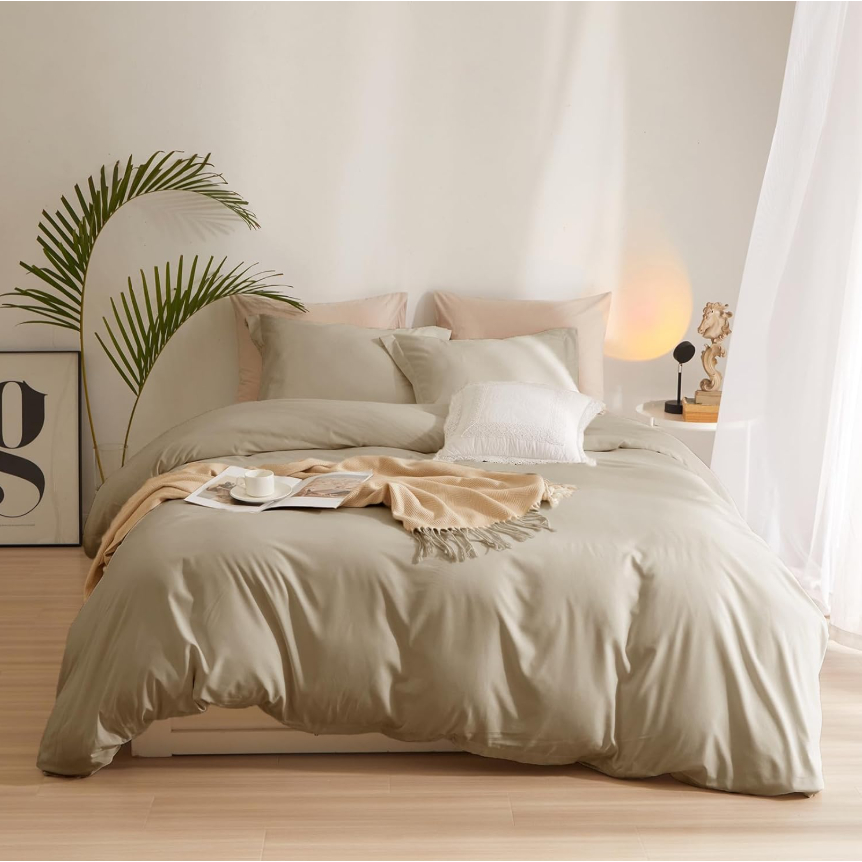 Capa de Edredom Duvet Lisa com Ziper 400 Fios Extra Confort