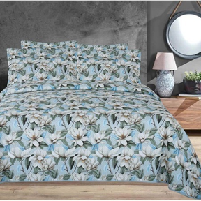 Cobre Leito colcha Casal Dupla Face 3 Peças com Fronhas Estampas Sortidas Decoração