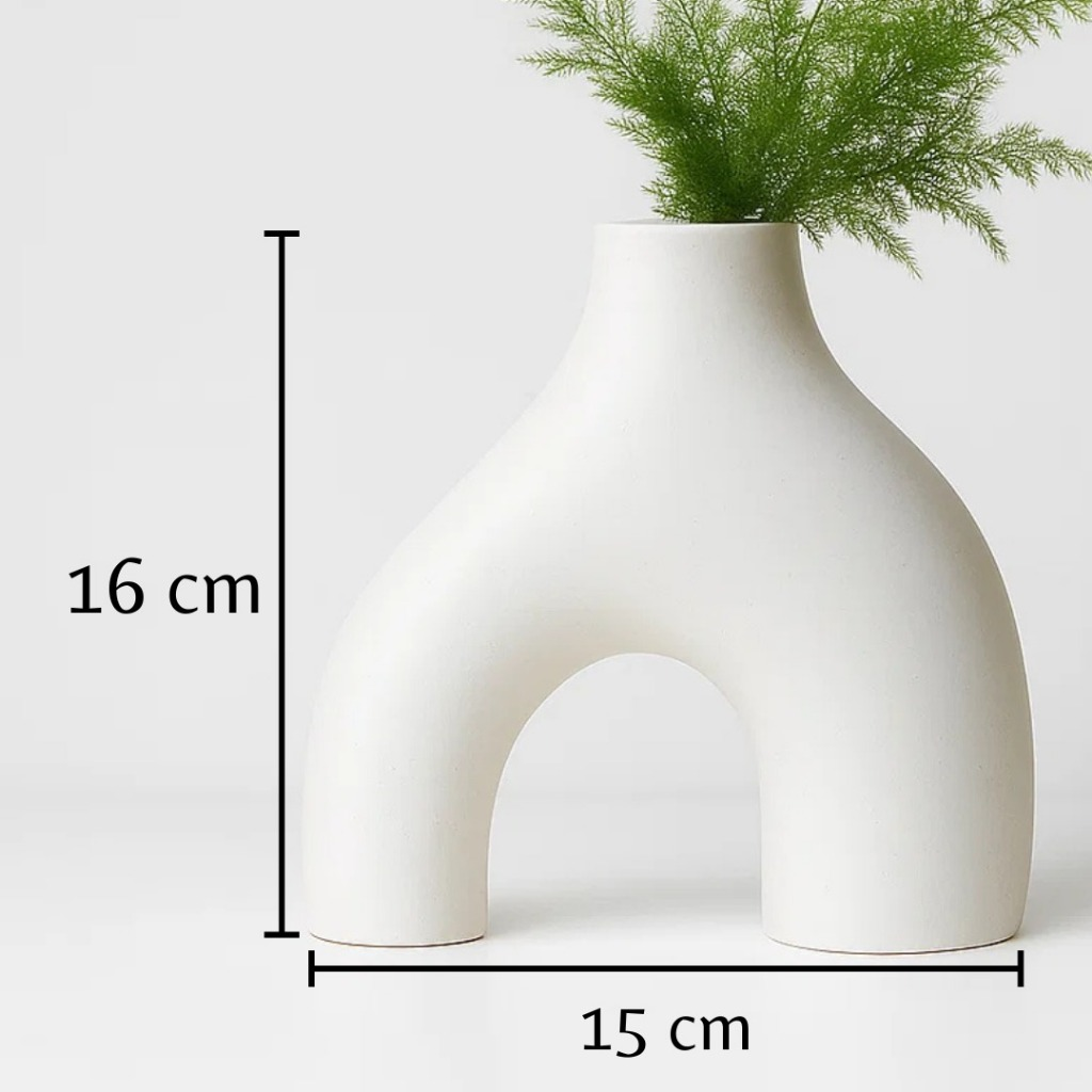 Vaso Decorativo Boho Minimalista Abstrato Decoração Moderno Chic Pequeno Quarto Mesa Escultura