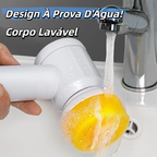 Escova de limpeza elétrica 5 em 1 limpador multiuso sem fio para cozinha / banheiro, limpeza diária