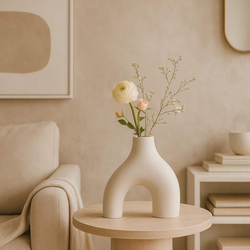 Vaso Decorativo Boho Minimalista Abstrato Decoração Moderno Chic Pequeno Quarto Mesa Escultura