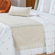 Kit Enxoval 9 peças Completo Cobre Leito e Jogo de Lençol Casal Padrão