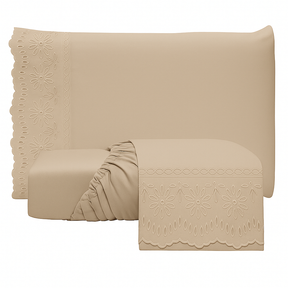 Jogo de Lençol 3 Peças 400 Fios com Elástico Classic Lese