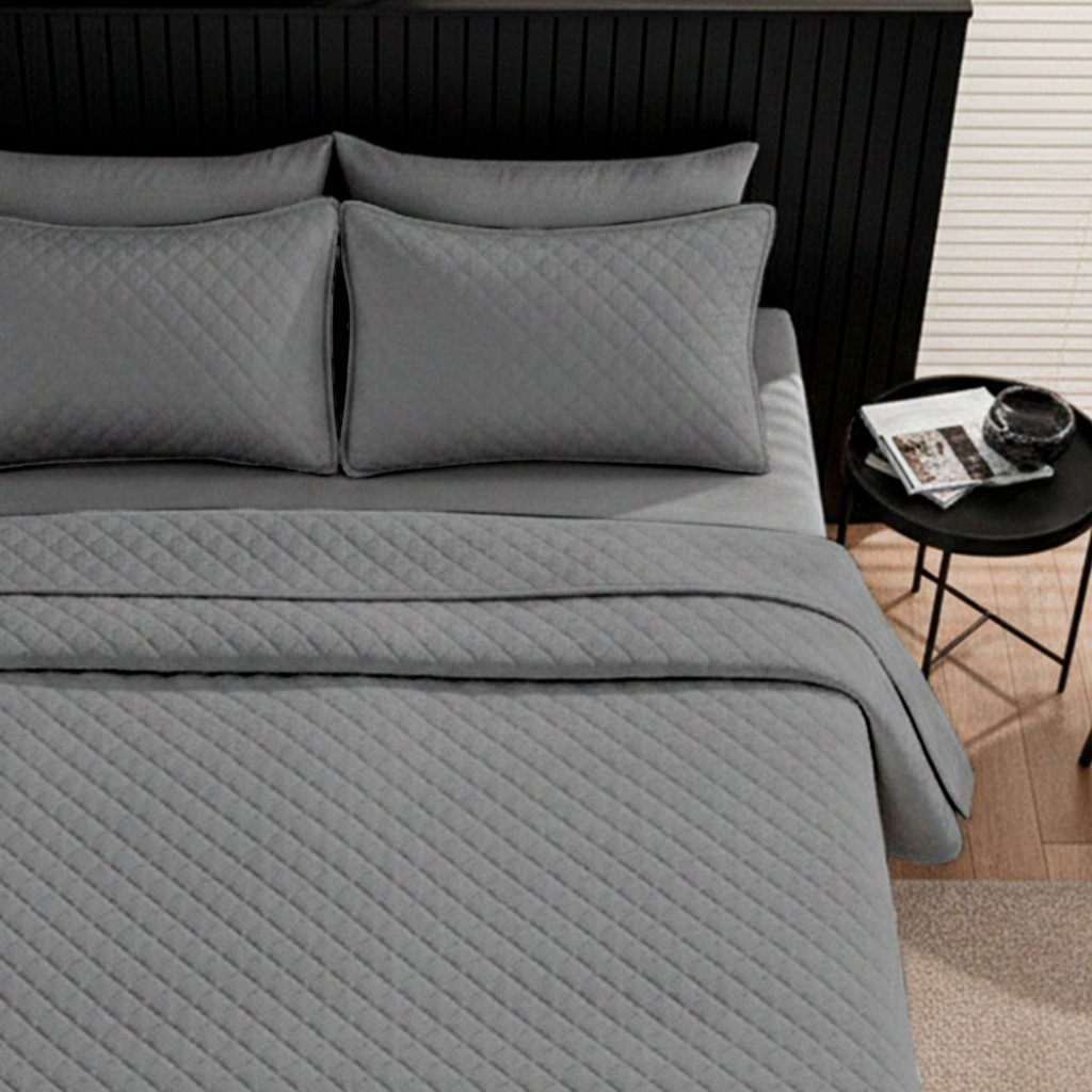 Cobre Leito Matelado Solteiro, Casal e Queen Ultrassonico Colcha Premium 100% Poliéster