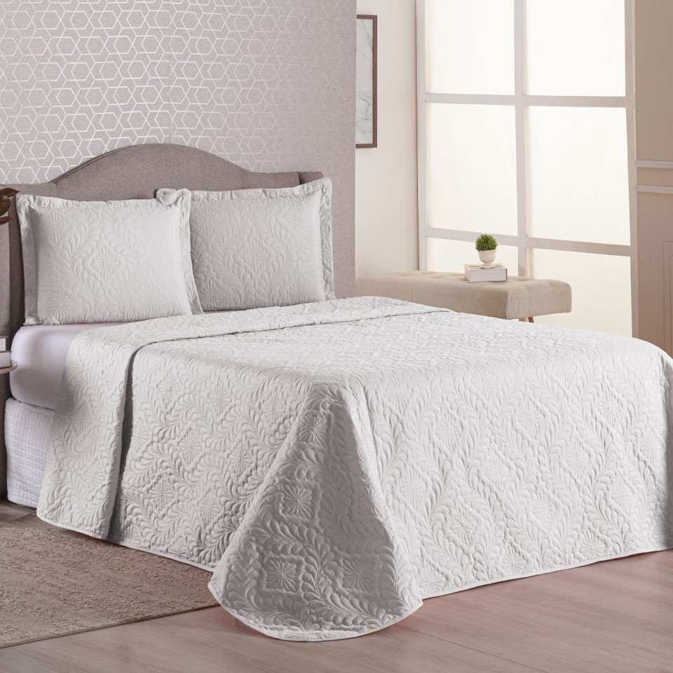 Colcha Cobre Leito Para Cama Casal-Queen-Solteiro Luxo - LE