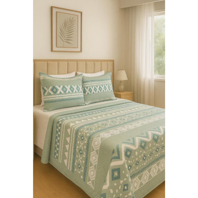 Kit Colcha Cobre Leito Bouti Dupla Face 3 peças, Casal Tradicional Box / Queen.
