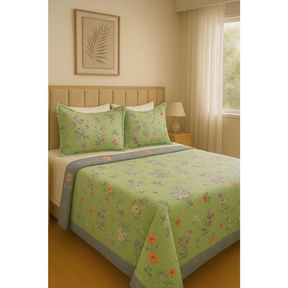 Kit Colcha Cobre Leito Bouti Dupla Face 3 peças, Casal Tradicional Box / Queen.