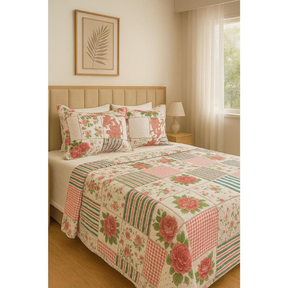 Kit Colcha Cobre Leito Dupla Face 3 Peças Elegance