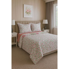 Kit Colcha Cobre Leito Dupla Face 3 Peças Elegance