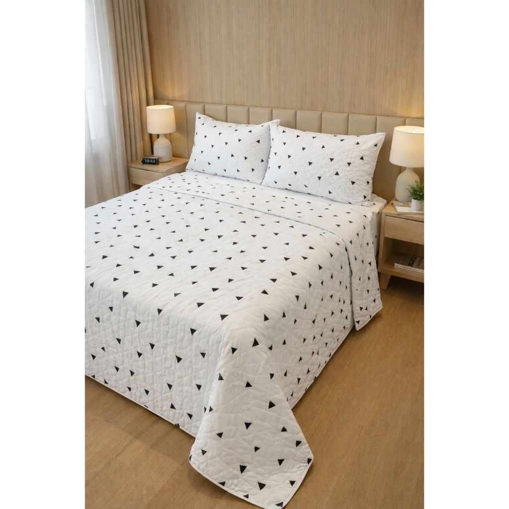 Kit Colcha Cobre Leito Dupla Face 3 Peças Elegance