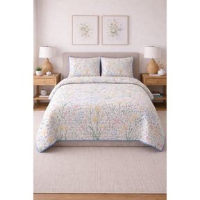 Kit Colcha Cobre Leito Dupla Face 3 Peças Elegance