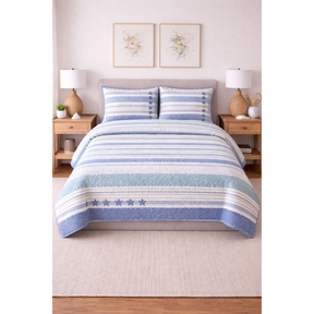 Kit Colcha Cobre Leito Dupla Face 3 Peças Elegance