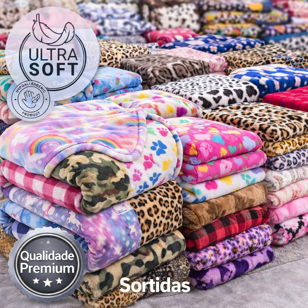 Coberta Manta Microfibra Para Casal Thermo Soft