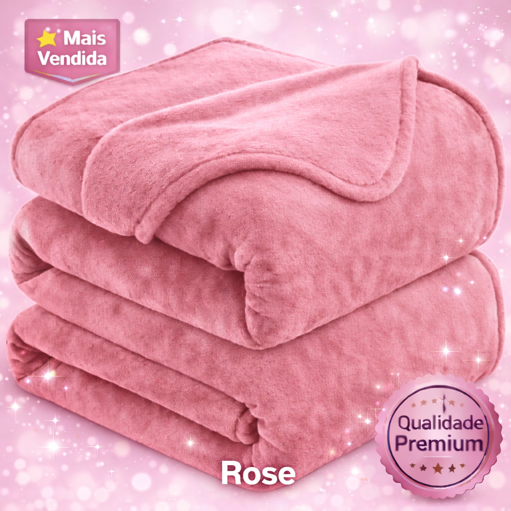 Coberta Manta Microfibra Para Casal Thermo Soft