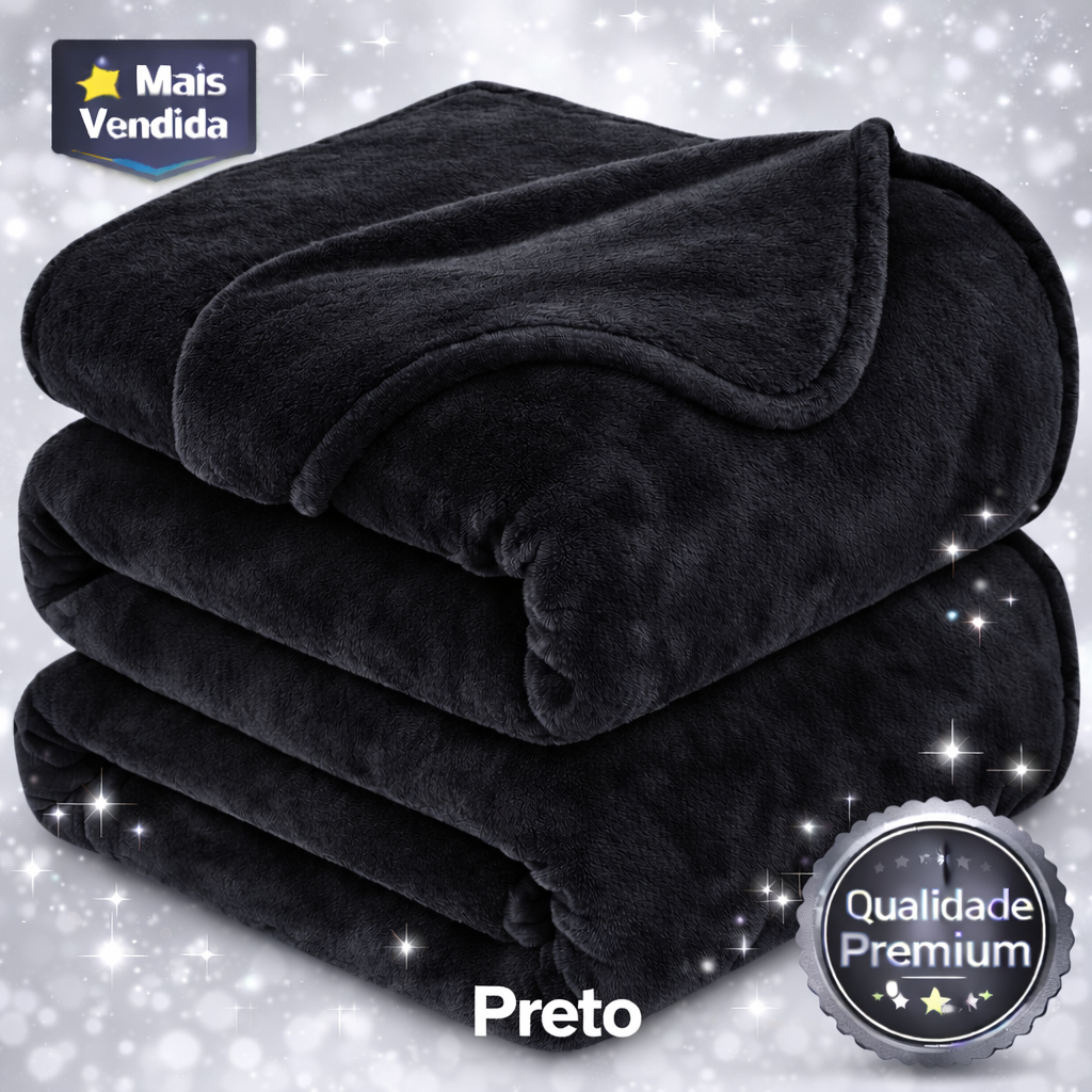 Coberta Manta Microfibra Para Casal Thermo Soft