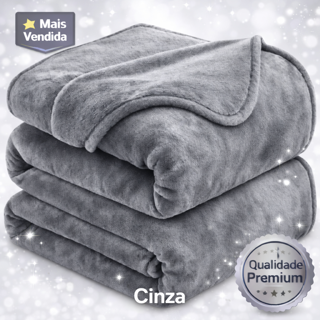 Coberta Manta Microfibra Para Casal Thermo Soft