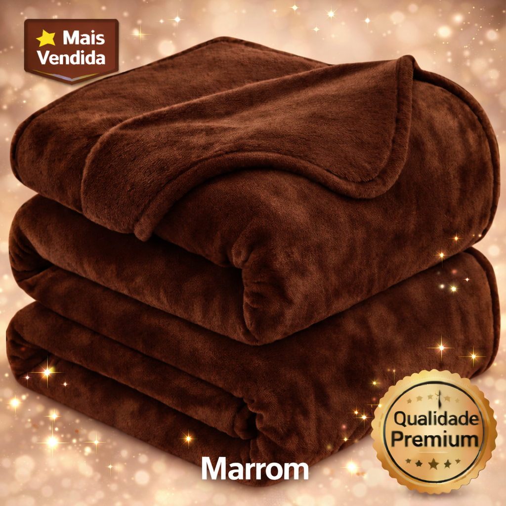 Coberta Manta Microfibra Para Casal Thermo Soft