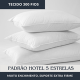 Kit 2 Travesseiro Extra Firme Premium Hotel Antialérgico