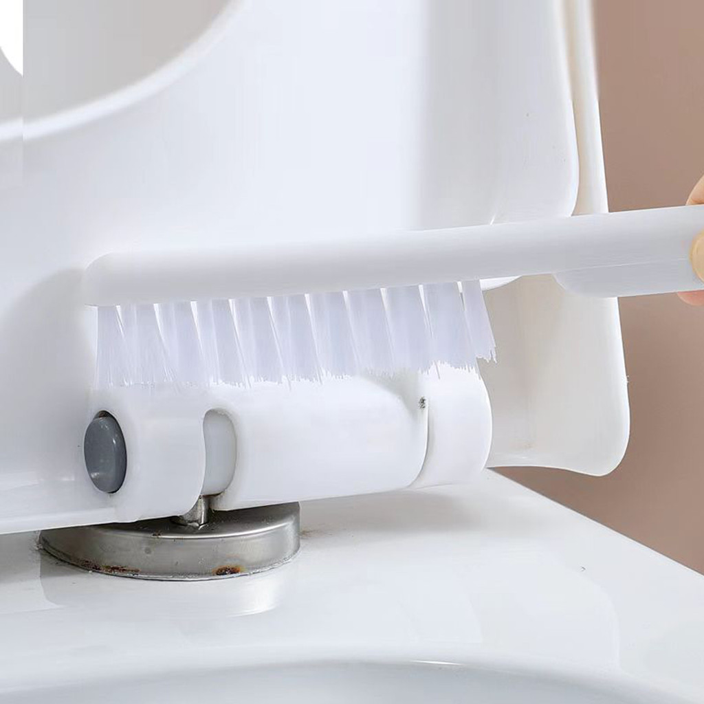 2 em 1 Escova de Silicone para Vaso Sanitário - Base de Banheiro Privada, Alta Eficiência